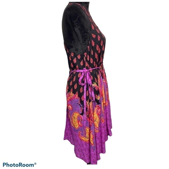 Free People intimately Rendezvous Girl slip dress black purple size xs - Picture 5 of 11